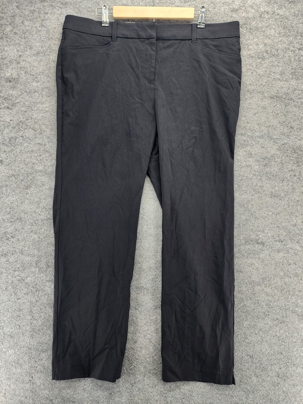 Rafaella Pants Womens 18 Modern Slim Ankle Black High Rise 39x28"